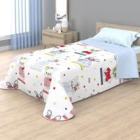 various - Colcha Infantil Fina de Verano y Primavera Sin Cojines. Ligera Colcha Estampada cubrecama de Microfibra.Colcha 180 x 260 cm para Cama Individual de 90 cm Diseño Unicornio Arcoiris,Perrito,Cerditos ect... - details 3