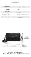 Bolso De Hombro Para Mujer De Cuero Genuino Estampado De Crocodilo Versátil Y Atmosferico Bolso De Móvil Cruzado - details 3