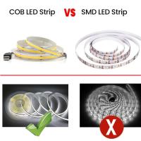 Tira De LED COB USB DC 5V 320Leds/M Luz De Armario TV Retroiluminación Flexible En Rojo/Pink/Blanco/Azul Hielo/Naranja Para Sala De Estar - details 2