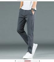 Pantalones Casuales Para Hombre Verano 2024 Estilo Coreano Elásticos Rectos Ajustados Cómodos Trajes Negocios Verde Militar - details 12