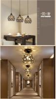 Lámpara De Techo Para Restaurante Cristal Simplicidad Y Elegancia Para Entrada Sala De Espera De Hotel Decoración Para Bar Lámpara Individual Metálica 220V - details 4
