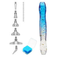 Kit De Pincel Para Pintura Diamante 5D Con 6 Cabezas De Succión Y 1 Pincel De Arcilla Para Pintura Diamante Material De Resina - details 0