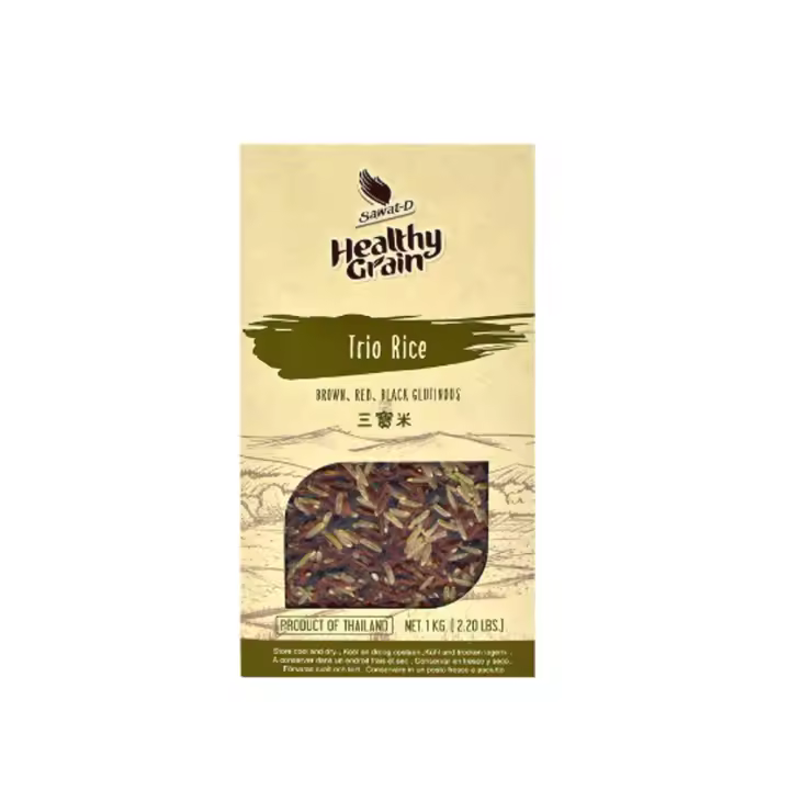 Arroz Mixto 1kg | Integral, Rojo, Negro Glutinoso  Healthy Grain - 1