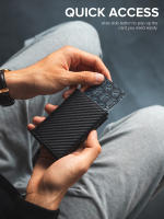 Credit Card Holder  RFID Blocking Bifold Wallet Men's Wallet with Coin Compartment and Banknote Compartment - details 8