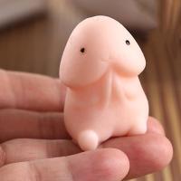 Juguete De Alivio De Estrés En Forma De Pene Divertido De Bajo Rebound PU Regalo Interesante Para Relajar La Presión Figura De PVC Artificiales - details 0