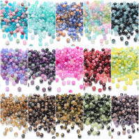 100Pcs 8mm Perlas De Vidrio Cristal Mixed Con Rotura Natural Para Hacer Joyería DIY Pulseras Collares Accesorios De Manualidades - details 0