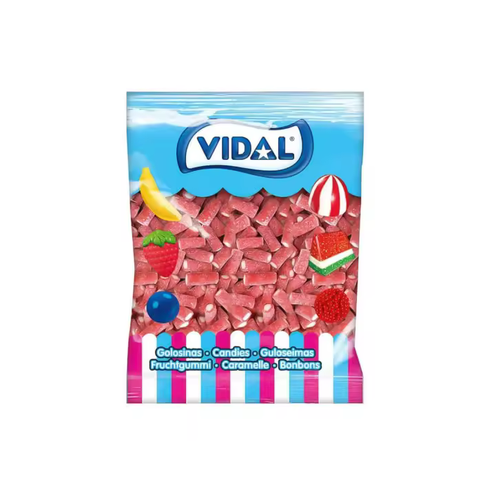 Vidal Dulcipica Fresa Boutique - Bolsa de 1kg - Gominolas, chucherías - 1