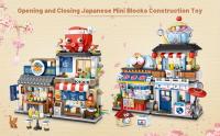 Mini Edificio Izakaya Japonés En Bloques De Construcción Simulación De Arquitectura Para Decoración De Escritorio Edad Recomendada 6-12 Años Material Plástico - details 0