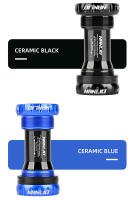 Nanlio Bottom Bracket De Aleación De Aluminio Con Rosca Y Embrague BSA Para Bicicleta De Carretera Y MTB 68/73 Mm Impermeable Piezas De Eje De Rodamientos BB91 - details 13