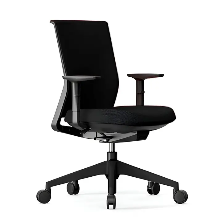 Silla Oficina Ergonómica Negra Tapizada Stay de Actiu - 1