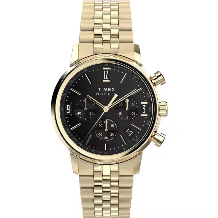 Reloj de pulsera de acero inoxidable TIMEX  Marlin® Cronógrafo Taquimetro 40mm TW2W59900 Timex - 1