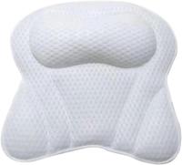 Almohada de baño de spa de lujo con tecnología de malla de aire 4D, hipoalergénica, ventosa antideslizante, soporte para cuello y espalda, secado rápido, lavable a máquina, accesorio de baño relajante de regalo - details 10