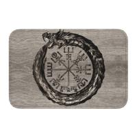 Alfombra De Entrada Con Diseño De Árbol De Vida Triquetra En Futhark Para Cocina Baño Sala De Estar Material Poliéster Antideslizante Impermeable Resistente Al Desvanecimiento - details 2