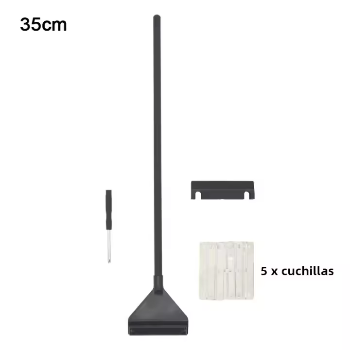 Kit De Limpieza Para Acuario Eliminador De Algas De Aleación De Aluminio Cuchilla De Limpieza Para Tanque De Peces Herramientas Para Plantas Acuáticas Y Hierba Verde - 1