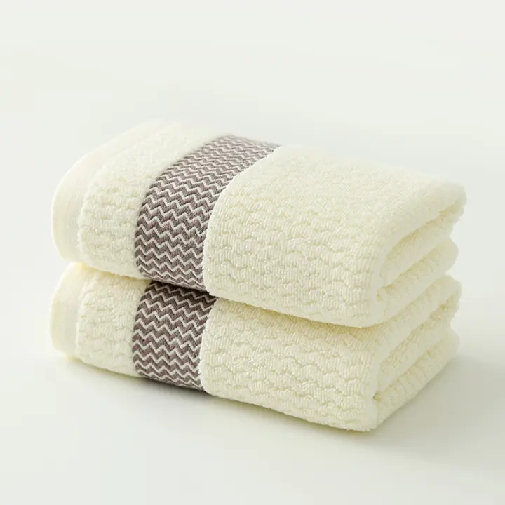 Toalla De Algodón Pura Gruesa Y Absorbente Para Baño Tamaño Grande Toalla De Rostro Suave Y Secado Rápido - 1