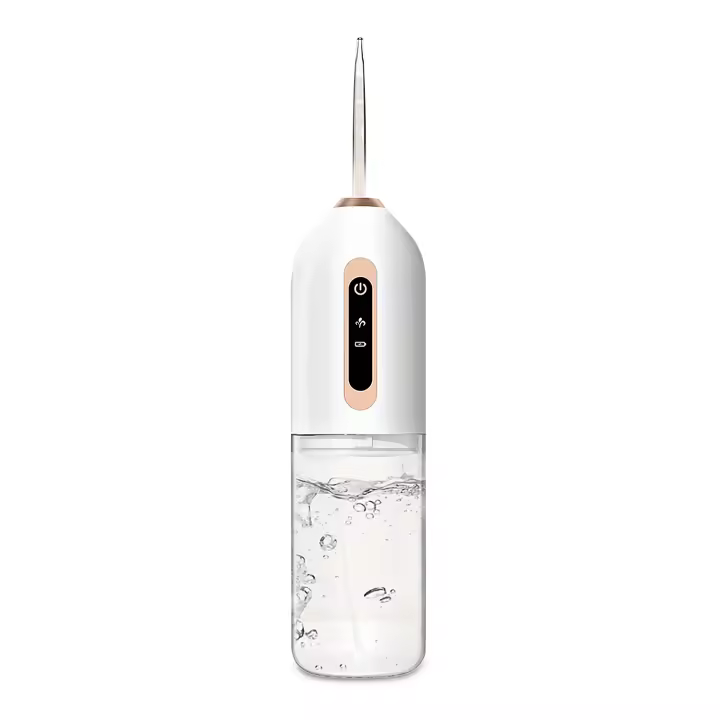 DAM. Irrigador bucal limpieza y belleza integral de tus dientes. Tecnología de pulsión alta frecuancia.Con 3 cabezales. 6x6x21cm. - 1