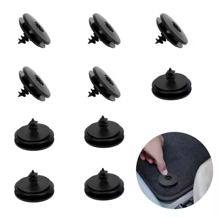 10pcs Clips Para Alfombrillas De Coche Universal Retenci\u00f3n Soporte Antideslizante Clip De Fijaci\u00f3n Para Alfombras Plástico ABS - 1