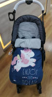 MiwMiw Baby - Baby Saco de Silla de Paseo UNIVERSAL - IMPERMEABLE - INVIERNO - UNICORNI- color MARINO VAQUERO - details 1