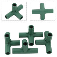 Conectores De Marco De Invernadero Plástico Verde 4Pcs 16mm Para Juntas De Paredes De Jardín Exterior Arco Iris DIY 3 Vías Adaptador De Estructura De Jardín - details 25