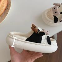 Nuevos Pantuflas De Hombre De Lino Cómodas Y Moda Con Diseño De Patrón Suave Para Niñas Casuales Y Transpirables Tallas Desde 20cm Hasta 25cm - details 3
