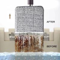 Fregona plana con almohadillas de microfibra y cubo para escurrirla, Limpieza de suelo, uso húmedo o seco en baldosas laminadas de madera dura，envio desde España - details 1