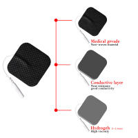 100Pcs Autocolantes De Electrodo Adhesivos 5x5cm Para Masajeador EMS TENS Estimulador Muscular Y Nervoso Terapia Física Corporal - details 6