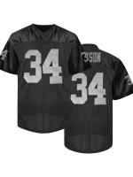 Camiseta De Fútbol Americano Para Hombres 34 Negro Con Bordado De Letras Malla Respirable Clásica Retro Para Adultos Uniforme De Soccer - details 1