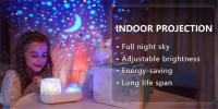Proyector De Estrellas Con 6 Patrones De Onda Oceánica Luz De Agua Para Decoración De Habitación Y Bodas Navidad Luces Atmosféricas - details 7