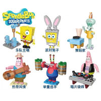 Bloques De Construcción Blind Box SpongeBob SquarePants Crab Boss's Big Star Muñeca Decorativa Hecha a Mano Juguete Para Niños - details 1