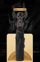 Paraguas Automático Negro Diablos Calavera 3 Plegables Anti UV Para Hombre Y Mujer Paraguas De Viaje Resistente Al Viento Para Hombre Y Mujer - details 0