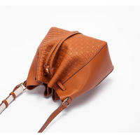 Bolso De Hombro Para Mujer CH Gran Capacidad Y Versatilidad Con Diseño De Cordón Minimalista Color Sólido Moda Bolsa De PU Con Lining De Poliéster - details 14