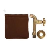 Grifo de pared, Grifo vintage de Cobre largado de un solo Mango para Agua fría para baño, lavabo, fregadero de Cocina, fregona y otros accesorios para Grifos - details 1