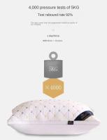 Almohada De Veludo De Pluma De Alta Calidad Rebound Core Para Adultos Uso Doméstico Protección Del Cuello Ayuda Al Sueño Rectangular Poliéster/Celulosa De 100% - details 9