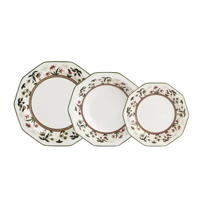 Vajilla Queen Assam 12 Piezas - Loza Vitrificada - 1