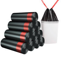 Bolsa De Basura De Plástico Mediana Y Grande Con Cordón Cerrado 3 Rolls Aumentados Bolsas De Basura Portátiles Para El Hogar - details 1