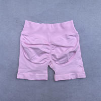 Shorts De Yoga Para Mujer Sin Costuras Scrunch Bum Gimnasio Workout Low Waist Leggings Estirables Running Shorts - details 11