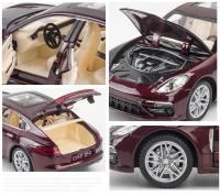 Coche De Deporte Aleación De Metal Panamera 1:24 Con Luz Y Sonido Modelo De Vehículo Off-road Para Niños Juguete Simulación A46 - details 3