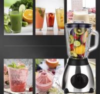 Licuadora Batidora y Molinillo con vaso de vidrio / 800w 1.5 Litros, 5 Velocidades + Pulso/ batidora mezcladora/ base acero inoxidable y jarra en cristal / Ideal para batidos, salsas y más - details 0