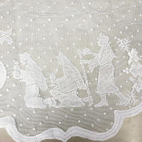 Mantel De Navidad Con Encaje Virgen María Cubierta De Hogar Para Fiestas Y Banquetes Estilo Europeo Rectangular Polyester/Celulosa Impermeable Y Desechable - details 4