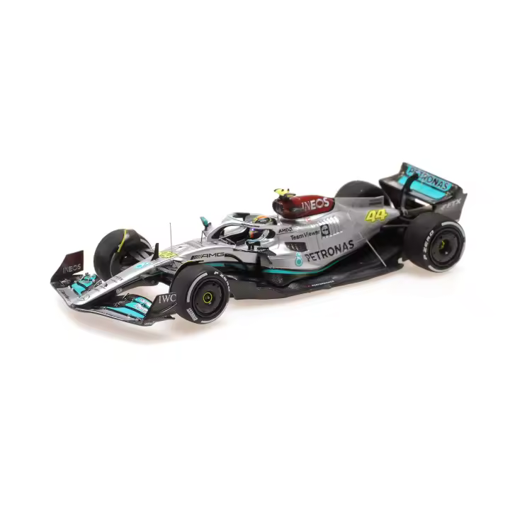 MINICHAMPS 1/43 MERCEDES AMG W13 LEWIS HAMILTON 300 ° GP 2 ° LUGAR GP FRANCÉS 2022 - 417221244 - 1