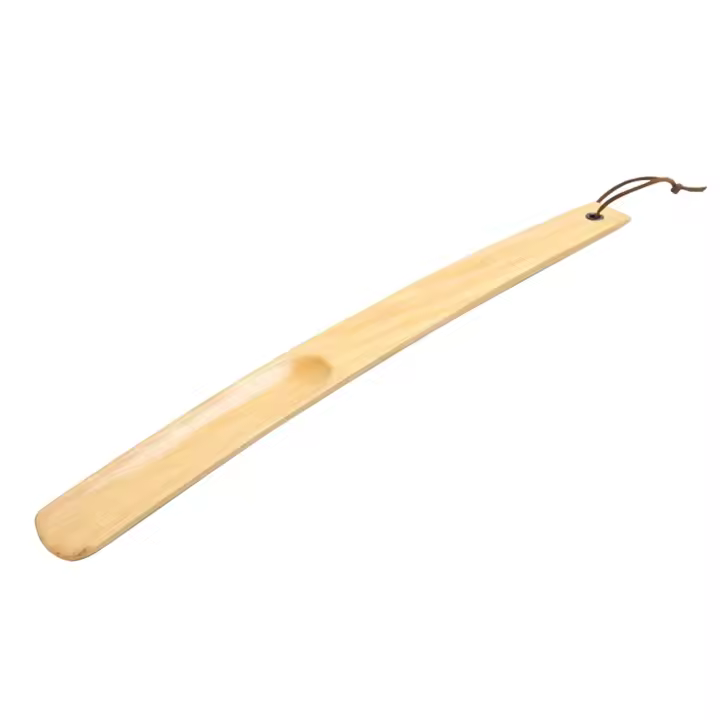 Cremallera De Zapatos De Madera Sólida De 38cm Con Mango Largo Auxiliar De Zapatos Para Ancianos Accesorios De Zapatos - 1