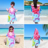 Toalla de Playa Infantil con Capucha  Toalla de Baño Poncho Toalla Poncho Surf para Niñas Niños de 2 a 8 años - details 2