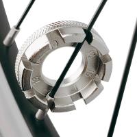Llave De Radio Para Bicicleta De Montaña Herramienta De Reparación De Ruedas Ajuste Y Corrección De Deformaciones Metálica De 8 Puertos - details 0