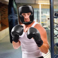 Guantes De Boxeo MMA Para Adultos Y Niños Protección Cabeza Y Manos Cuero PU Entrenamiento De Boxeo Y Kickboxing - details 2