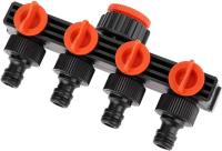 Conector de extensión de desviador de Manguera de 4 salidas, adaptador de Grifo, Boquilla Y Selector para césped, Jardín, winteradero, winterbadero #5 - details 0