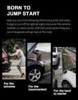 Arrancador de batería de coche multifuncional, bomba de aire de 26800mAh,GOOLOO GP4000 PRO Jump Starter, Power Bank de , Pico de 4000A, Salida de CC de 15V 10A, LED Blanco de 1W, Diesel de 10L - details 6