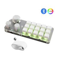 Teclado Mecánico RGB Programable Macro Custom Keyboard 2.4G/Bluetooth/USB 3 Modos Teclado Gaming DIY Intercambiable Para PS LR XD - details 5