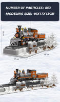 Bloques De Construcción De Tren Occidental 853 Piezas Modelo De Camión De Carga De 40cm Juguetes Para Niños Y Adultos Regalo Ideal Para Niños Mayores De 3 Años Y Adultos - details 4
