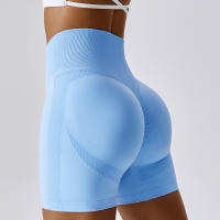 Women Shorts Seamless Sports Shorts Cycling Jogging Fitness High Waist Push Up Gym Shorts Leggings Yoga Clothing - details 2