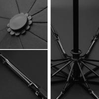 Lluvia a prueba de viento 10-Bone Auto Logo Umbrella - details 1